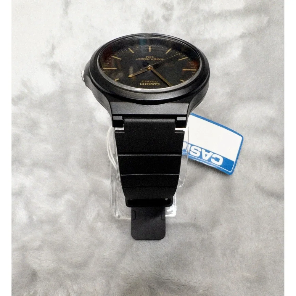 Casio MW240-1E2V Mens 41mm Watch Black And Gold